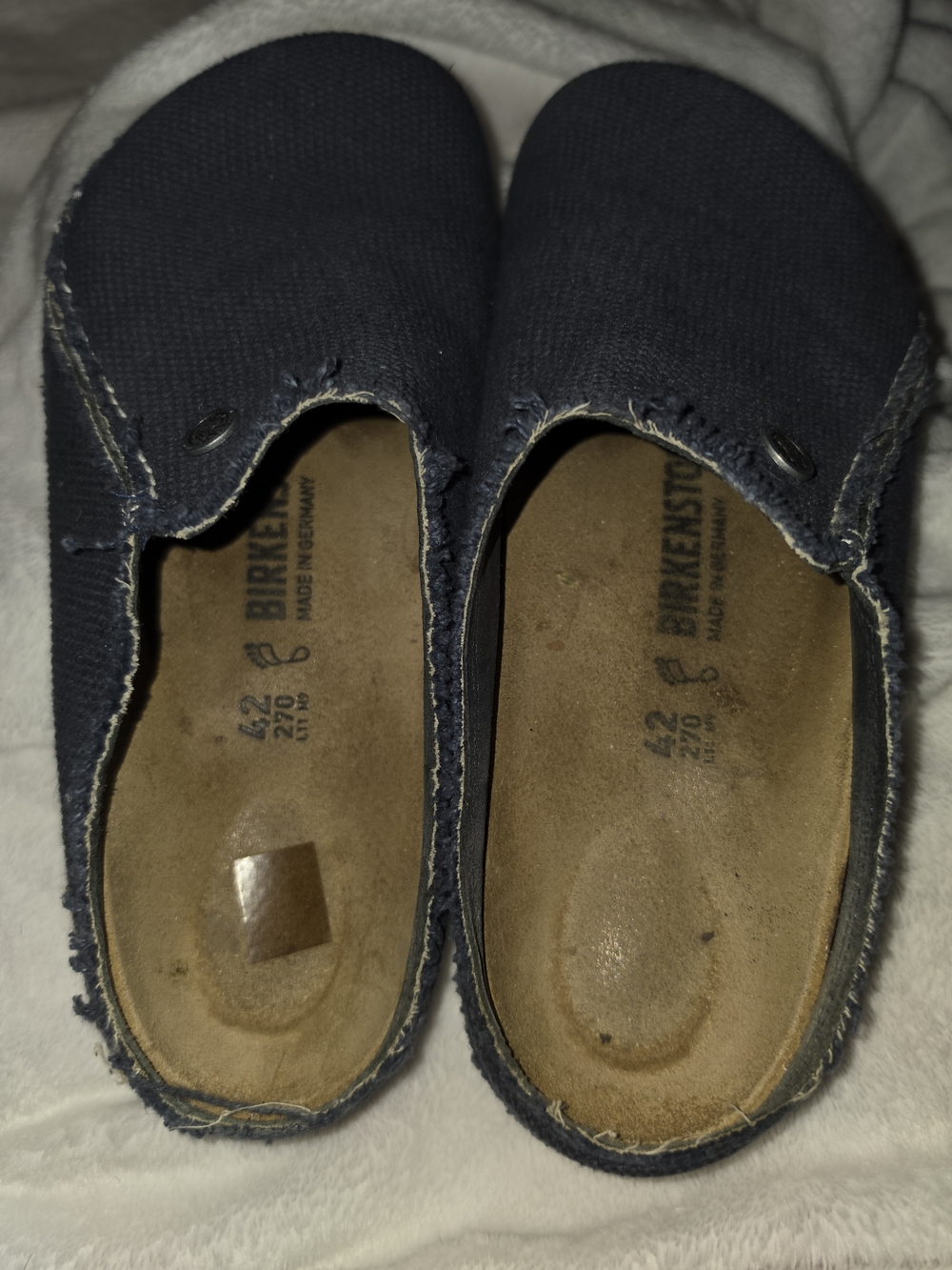 Birkenstock Zermatt Premium Textiles Mule - Navy - Picture 4 of 9